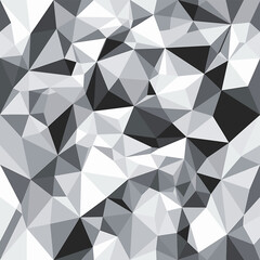 Monochromatic Geometric Triangles Forming Intricate Mosaic Pattern