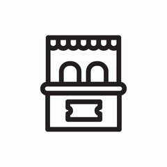 shopping store building icon vector sign