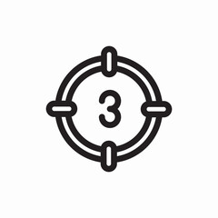 target aim icon vector sign