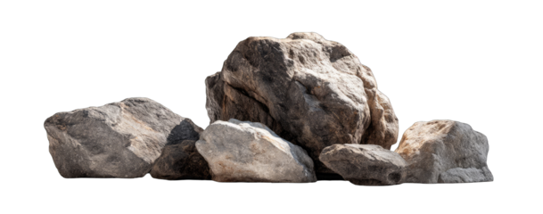 Group of large, varied rocks