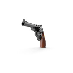 Revolver isolated on transparent background