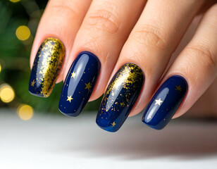 Pastel Ombré Nails Dreamy Cloud and Star Nail Art Design