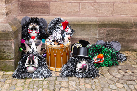 Basel carnival 2025. Snare drums and masks