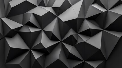 Abstract Black Geometric Texture Triangular Pattern Background