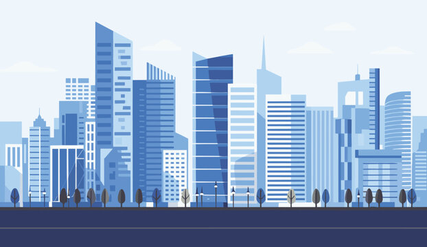 Abstract City Building Skyline