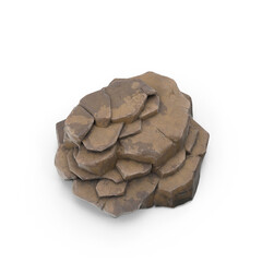 Rock Formation Isolated on Transparent Background