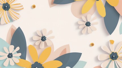 Elevate Your Design with Sleek Modern Simple Geometric Flower Backgrounds! Merge the elegance of nature with contemporary minimalism using these striking backdrops. Featuring clean lines, bold shapes,