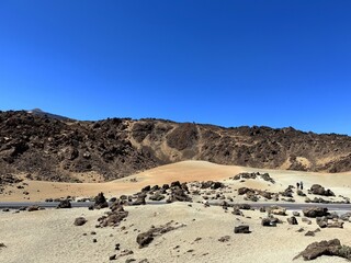 Hilly landscape in the desert