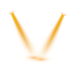 PNG Concert Lighting Rays with Bright Orange Beams and Glow for Event, Theater or Performance Background