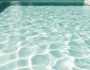 Obraz premium Soft, dynamic light patterns from water reflected on a light background.