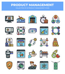 Product Management Icons: A Collection of 25 Essential Icons for Business