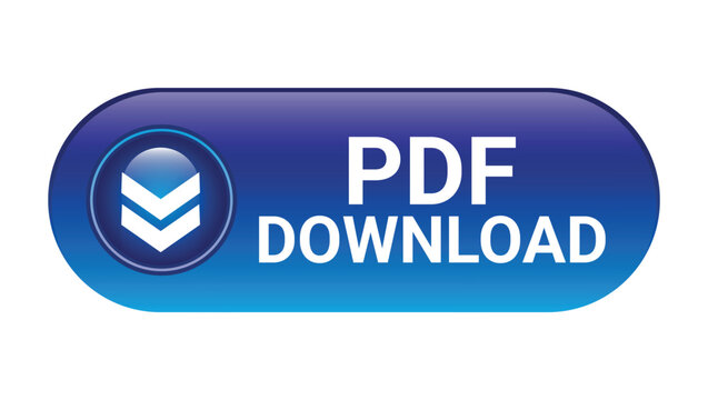 blue pdf download button with arrow icon used for website, document access or digital resources	