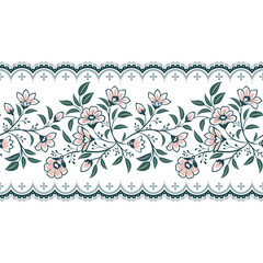 boder seamless lace floral background Seamless Lace Design