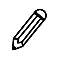Pencil doodle icon with hand drawn design style