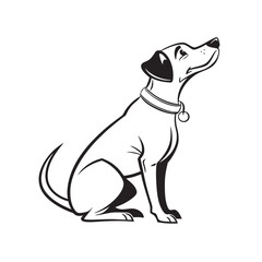 vector illustration of a dog