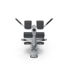 Hyperextension Back Exercise Machine isolated on transparent background