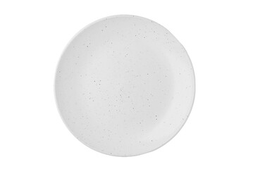 An empty plate on a isolated on transparent background