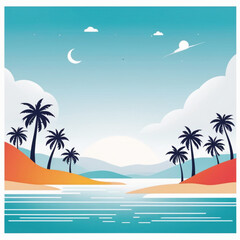 tropical beach background