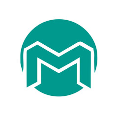Modern style Letter M logo design