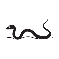 Snake Gliding Smoothly Through The Grass