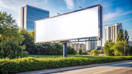  Blurred Background Urban Billboard Mockup