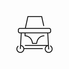 baby chair icon sign vector