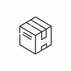 delivery box package icon sign vector