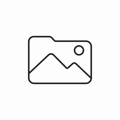 image photo folder icon sign vector