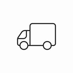 lorry truck icon sign vector