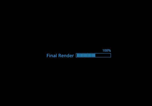 Final Render Progress Bar 100 - Powered by Adobe