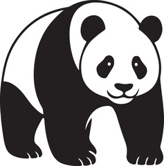 a giant panda vector