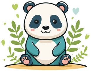 Obraz premium Happy Panda Character