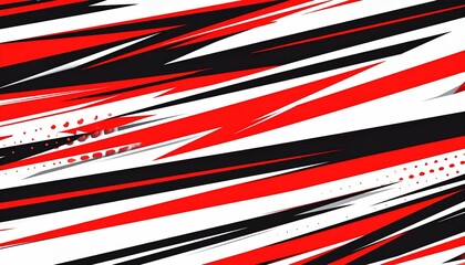 Red black white abstract stripes - perfect for art exhibitions