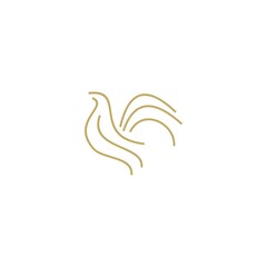 Gold roster logo vector design template