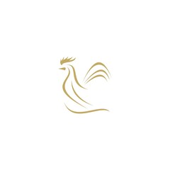 Gold roster logo vector design template