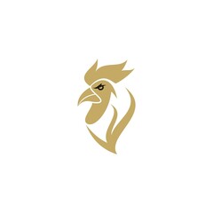 Gold roster logo vector design template