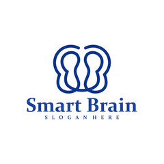 Brain logo design concept vector. Brain Care Logo Design Template. Creative Symbol. Icon