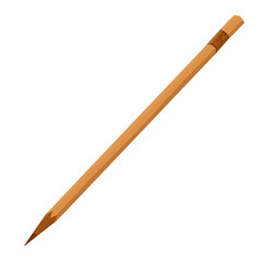  A sharpened wooden pencil commonly used by students for writing or sketching.