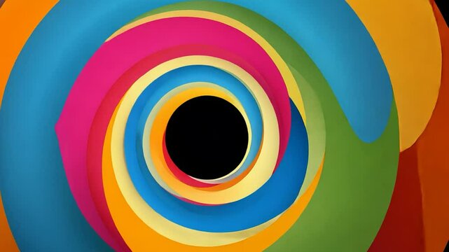 Vibrant swirling abstract design