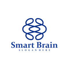Brain logo design concept vector. Brain Care Logo Design Template. Creative Symbol. Icon