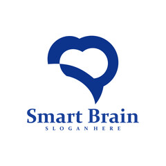 Brain logo design concept vector. Brain Care Logo Design Template. Creative Symbol. Icon
