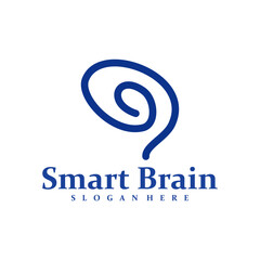 Brain logo design concept vector. Brain Care Logo Design Template. Creative Symbol. Icon