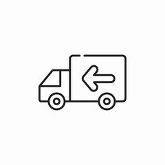 truck lorry delivery icon sign vector