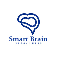 Brain logo design concept vector. Brain Care Logo Design Template. Creative Symbol. Icon