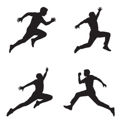jumping person silhouette