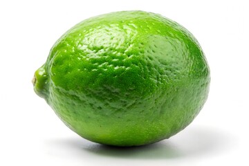 Green lime isolated on white background