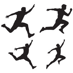 jumping person silhouette