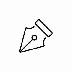 fountain pen icon sign vector