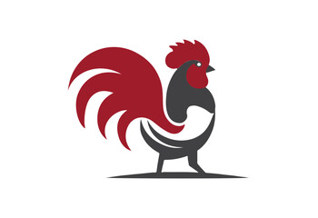 Hen icon logo design, farm animal symbol, poultry vector art, rustic style, natural food logo, agricultural SVG file design