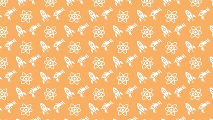 Astronomy space alien vector pattern design 